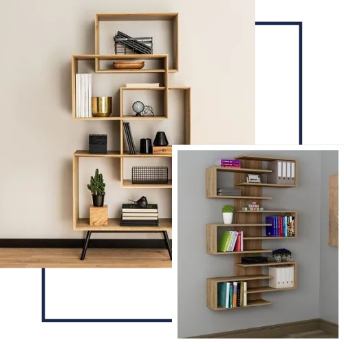 book shelves designs Dubai