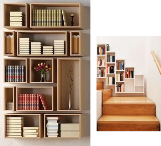 wall mount book shelves Dubai